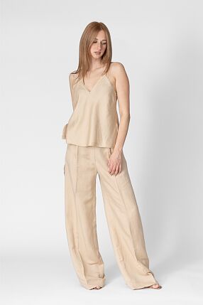 LINEN FRINGE TOP