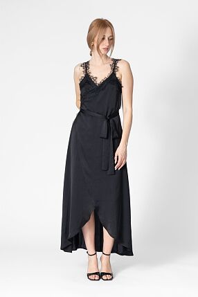 WRAP DRESS WITH LACE