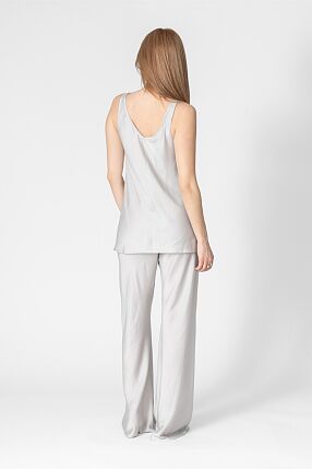 SATIN FLARED PANTS