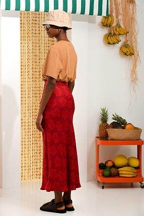 HIBISCUS SKIRT RED
