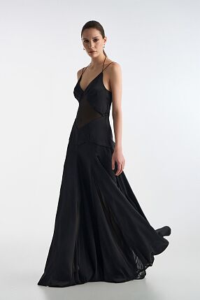 EMMA SATIN MAXI DRESS