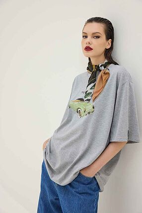 CHEETAH T-SHIRT (RETRO CAR GREY)