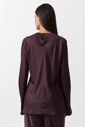 SATIN LONGSLEEVE TOP