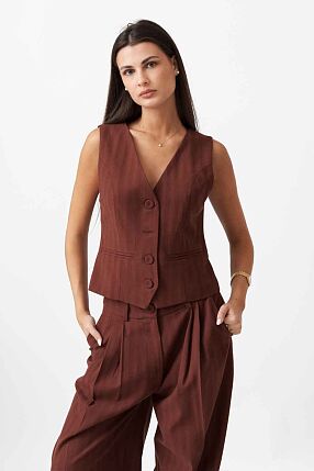 HERRINGBONE VEST