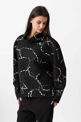 HIGH NECK KNIT TOP