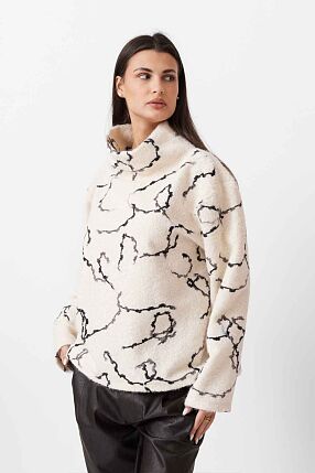 HIGH NECK KNIT TOP
