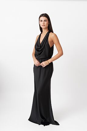 SATIN LONG SKIRT