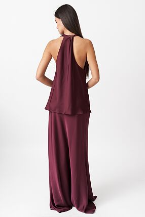 SATIN DRAPE TOP