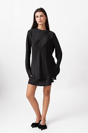 SATIN MINI SKIRT
