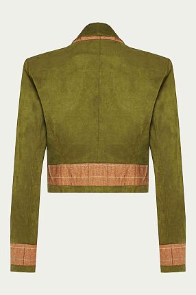 FEATHER CROPPED JACKET