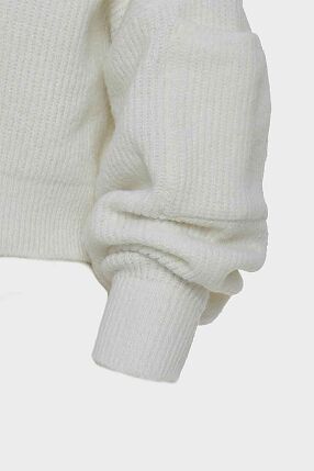 DONNA KNITTED CROPPED BLOUSE