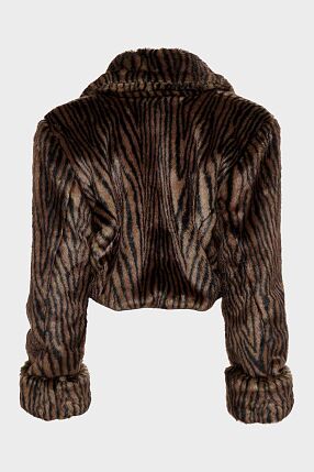 THROWBACK FUR CROPPED JACKET