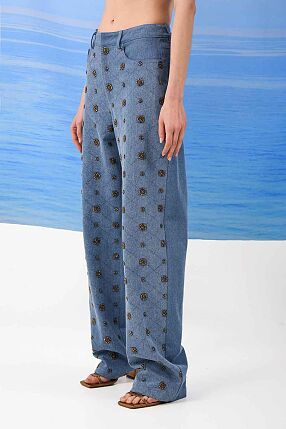 AMBER ALLOVER BEADED PANTS