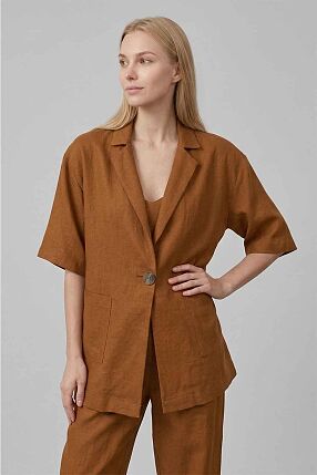 EARTHY SHORTSLEEVE BLAZER