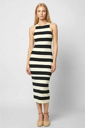 NAVY CREW NECK DRESS
