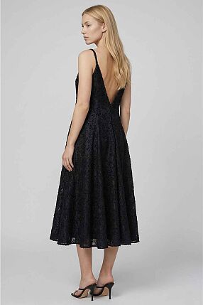 SEQUINED FLARED DRESS