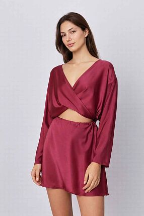 SILKY MINI SKIRT