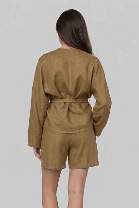 WRAP LONG SLEEVE BLOUSE