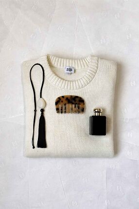 ADONI KNITTED SWEATER WHITE