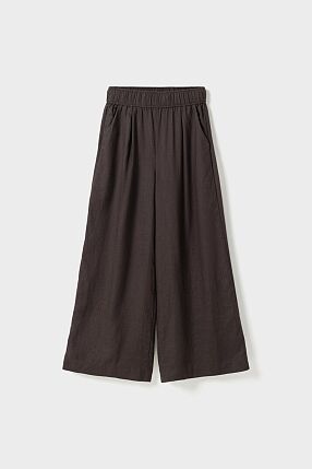 APRILIA LINEN TROUSERS COFFEE