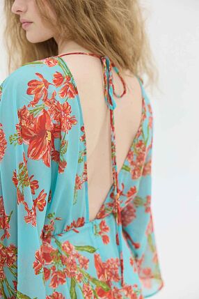 BARI DRESS AQUA