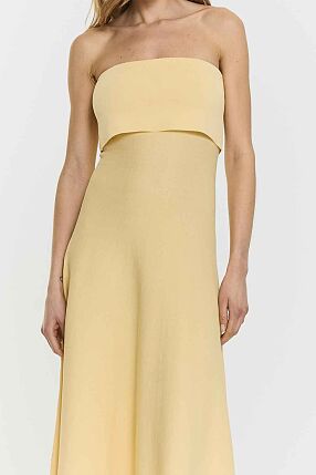 CLEMENTINA MIDI DRESS BUTTER
