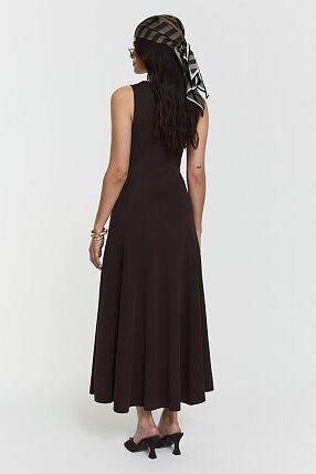 DEFNEN KNITTED DRESS COFFEE
