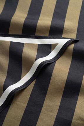 ERINNA SILK SCARF BLACK BEIGE