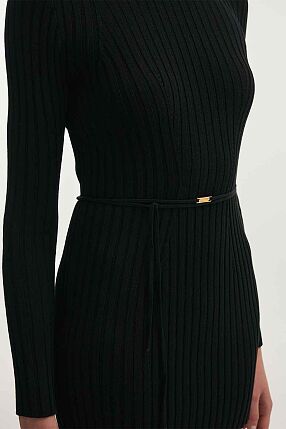 FEMME  KNITTED MINI DRESS