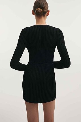 FEMME  KNITTED MINI DRESS