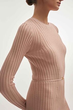 FEMME  KNITTED MINI DRESS