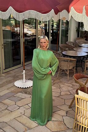 JULIETTE DRESS JADE GREEN