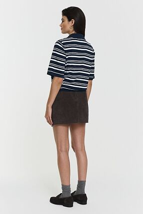 LEONELLE POLO KNIT JUMPER NAV
