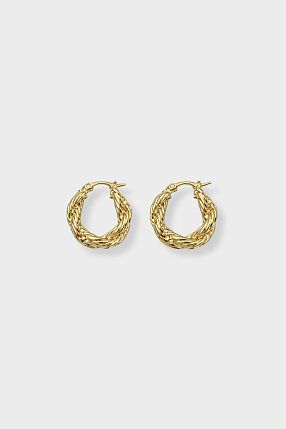 LINI HOOPS GOLD PLATED
