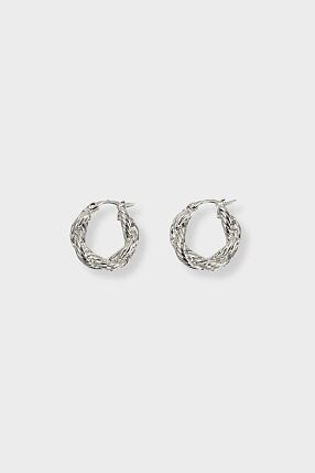 LINI HOOPS SILVER PLATED