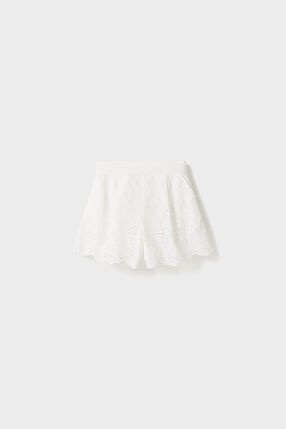 MEIRA BRODERIE SHORTS WHITE