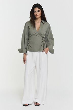 MELLA WRAP SHIRT KHAKI