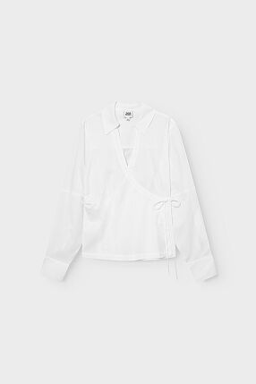 MELLA WRAP SHIRT WHITE