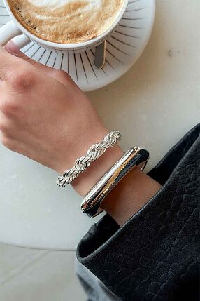 NAFIA BRACELET SILVER PLATED