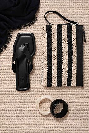 PALERMO FLIP FLOP SANDALS BLACK