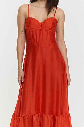 PENNIE DRESS POPPY RED