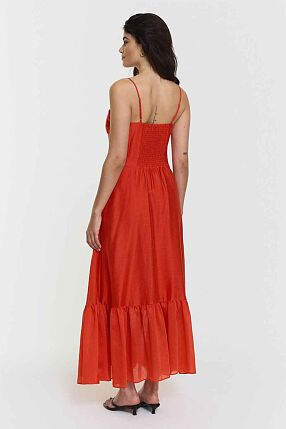 PENNIE DRESS POPPY RED