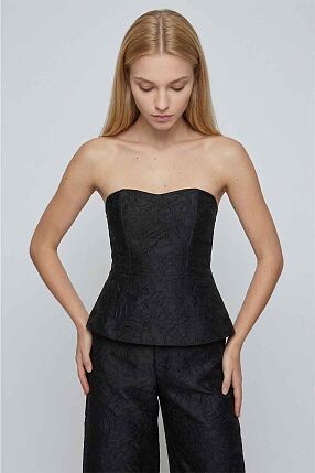TEXTURED BUSTIER