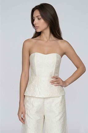 TEXTURED BUSTIER