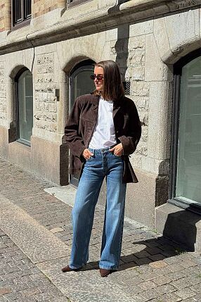 TORI RIGID JEANS DK BLUE WASH