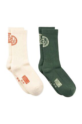 WBTENNIS STAMP SOCKS 2 PACK