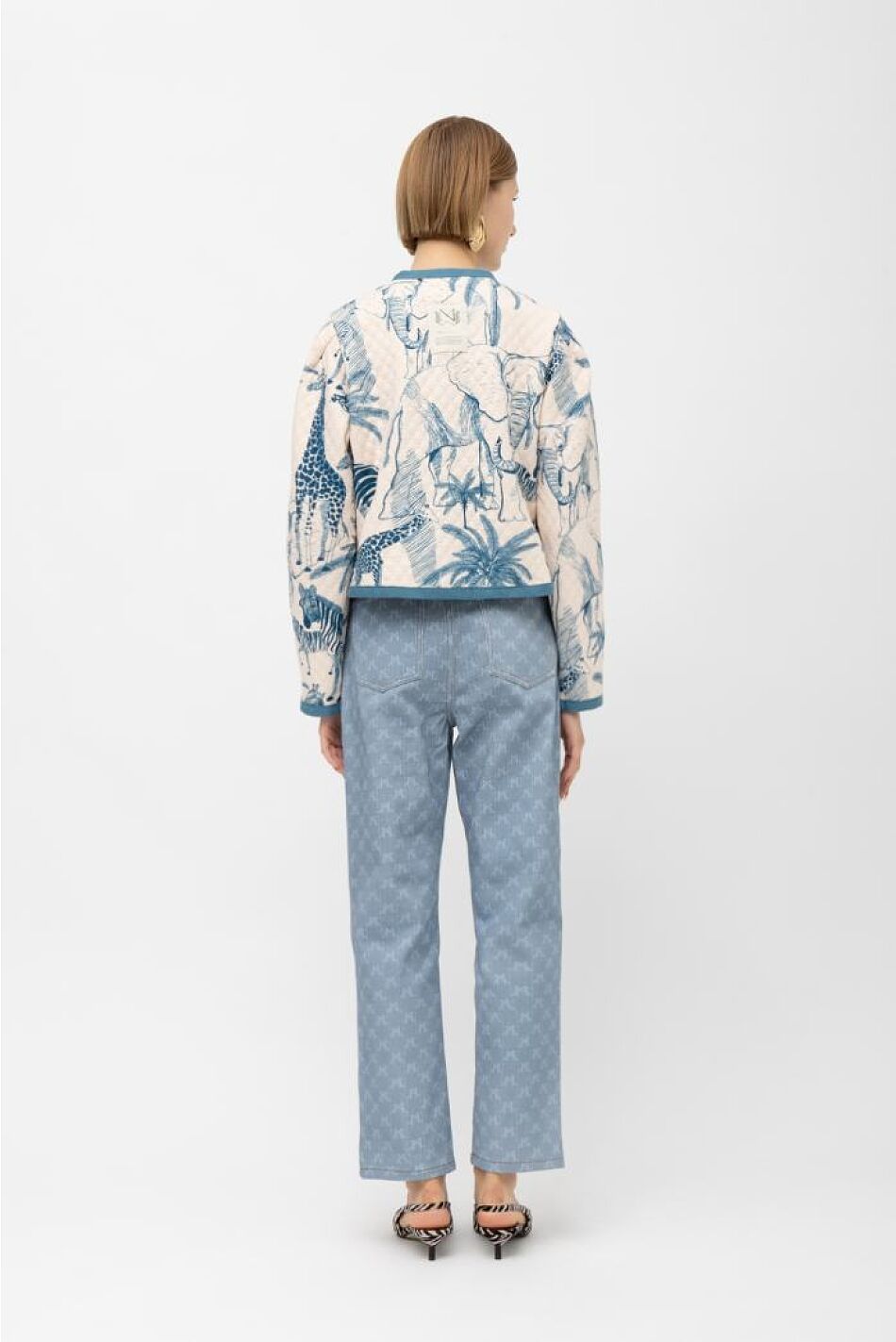 MALIKA QUILTED PRINT JACKET