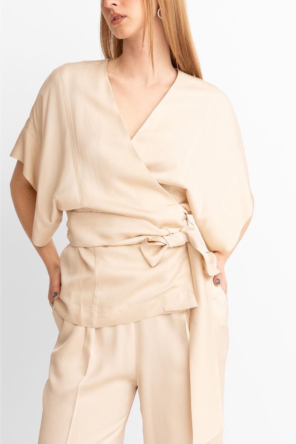SATIN KIMONO TOP