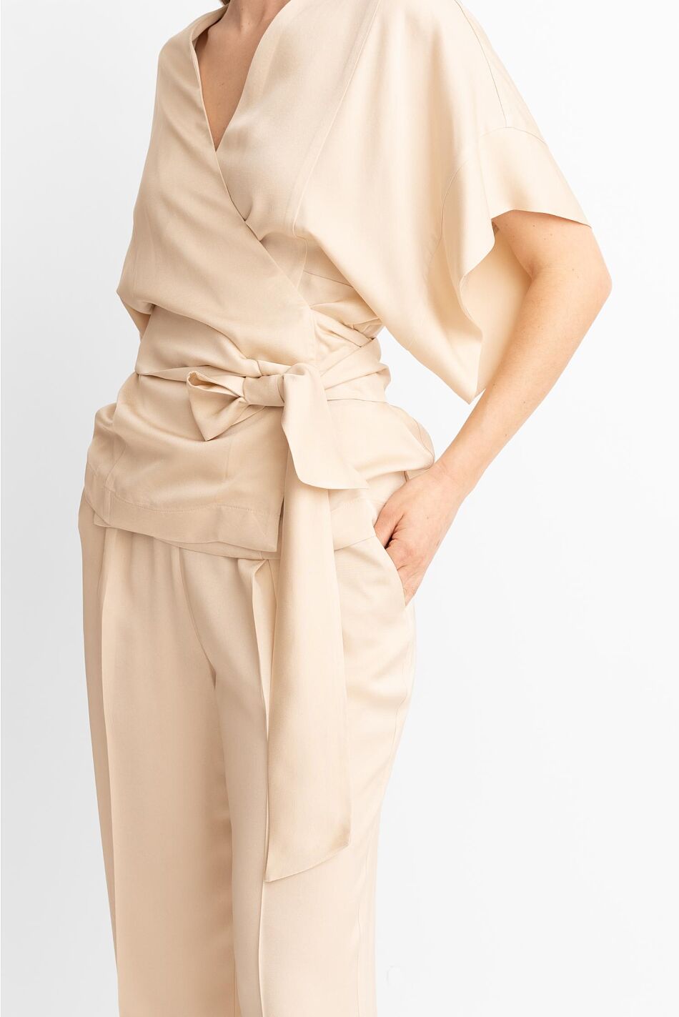 SATIN KIMONO TOP