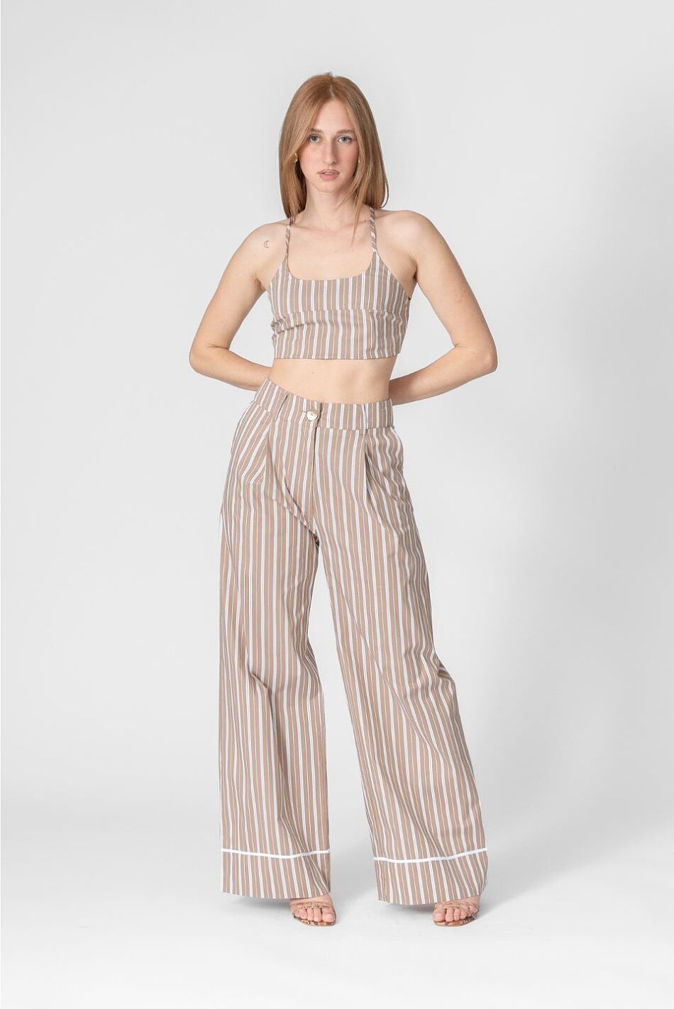 STRIPE BUSTIER TOP